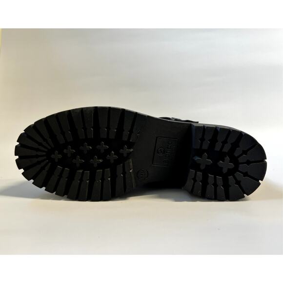 Blondo Garnet Lug Moto Waterproof Boot Leather Black Women's Size 5.5M - Picture 6 of 6